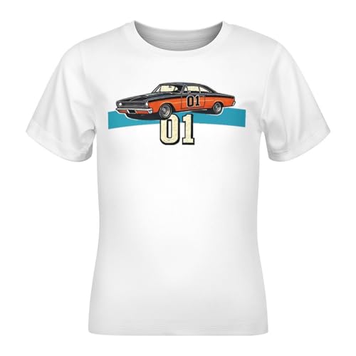 Kids Round Neck T-Shirt,Novelty Short Sleeve Tshirts for Hazzard Dukes Tops4