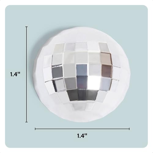 Imanes decorativos en disco para casilleros, set 4, plateado miniatura 3