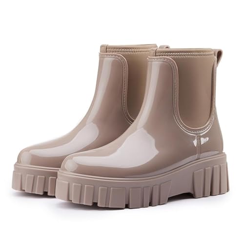Gets Waterproof Platform Rainboots