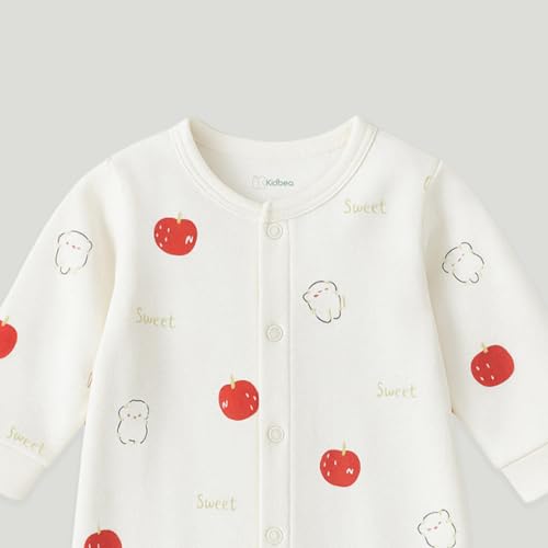 Image of Kidbea Soft Cotton Unisex Baby Onesie Romper | Cute & Multiple Prints Full Sleeve Sleepsuit for Infant | Comfortable Trendy Bodysuit