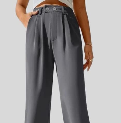 Image of Elendra Women Lycra - Bootcut Trousers Pant Wide Leg