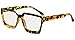 Eyekepper Multifocus Progressive Computer Readers Women - Noline Trifocal Reading Glasses Blue Light Filter Oversize Frame - Tortoise +3.00