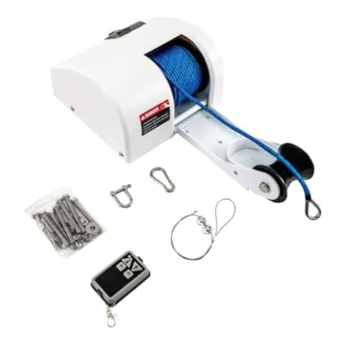 Treuil d'ancre marine électrique automatique avec kit guindeau robuste 24 lb