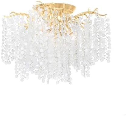 Corbett Lighting 350-24-GL Genoa 5 Light Semi Flush