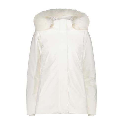 Veste softshell femme CMP noire à capuche fourrure 35K3626F