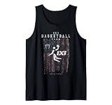 Basketball 3x3 Athlete Sports Piktogramm Amerikanische Flagge Tank Top
