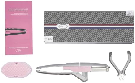 6D Hair Extensions Machine Kit, Generation Human Hair No-Trace Hair Extensions Tool With Pliers + Remover, 5 Row Hair Extension Tool, Natural Look & Lasts Up To 6 Months For Salon Human Hair