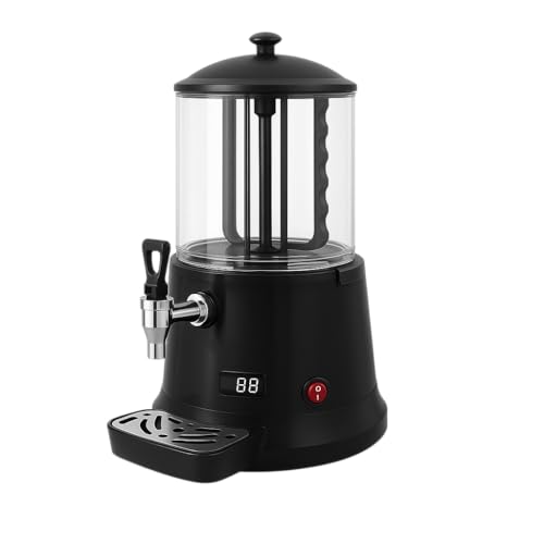Machine à Chocolat Chaud Professionnelle 10L – Chauffe-Boissons Électrique 400W – Température Réglable 30 à 90°C – Affichage Digital – Robinet Inox – Bac...