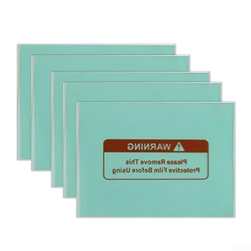 5 películas antisalpicaduras para casco de soldadura, hojas protectoras de alta transparencia para seguridad de lentes (108 x 85 mm)