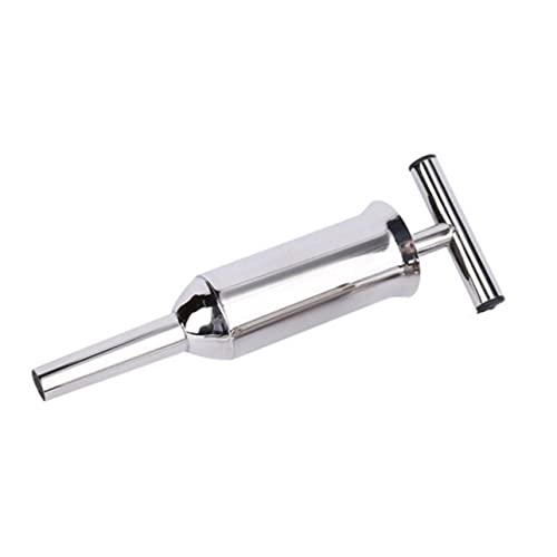 PRETYZOOM Stainless Steel Sausage Filler Tube Kit Meat Stuffer Tool for Home Use for Making Sausages Filling Meat Bags with Ground Beef Pork and More