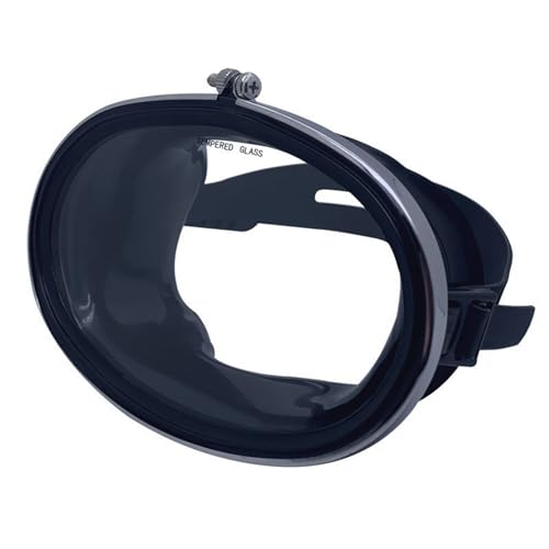 Widely View Freediving Toughened Glass Lens Swimming Snorkeling Ovals Shape Clear Panoramic Goggle Enduring