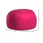 Chill Sack Bean Bag Chair: Giant 4' Memory Foam Furniture Bean Bag - Big Sofa with Soft Micro Fiber Cover - Pink - Image 3