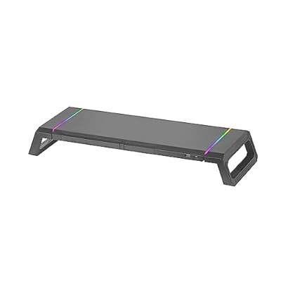 Mars Gaming MGS-ONE, Soporte Monitor RGB Chroma, Tamaño Ajustable 3 Posiciones, Soporte Smartphone y Tablet, Cajón Mulyifunción, USB 2.0 Frontal, Negro | Ya disponible en tu tienda friki favorita! En mundofriki.es!
