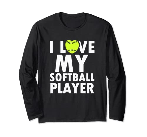 Softbol - I LOVE My Softball Player Manga Larga