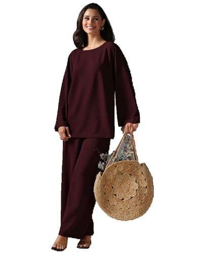 Image of Selvia Women's Top and Pant Co ord Set for Women, Co ord Set for Women Stylish