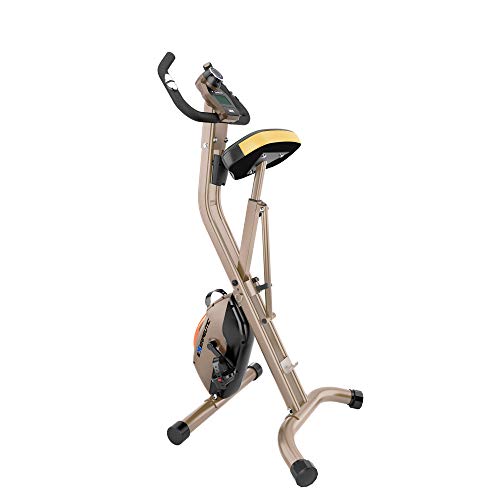 Exerpeutic GOLD 500 XLS 400lb Weight Capacity Foldable Upright Bike with Equipment Mat