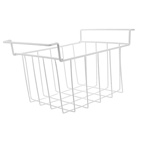 DIYEAH Cesta Organizadora para Congelador de Malla Resistente Diseño Colgante y Abierto Ahorro de Espacio para Frigoríficos Cesta Metálica para Almacenamiento y Organización Cocina