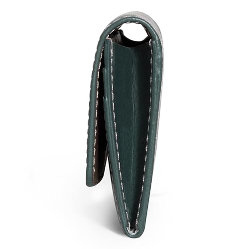 Image of DailyObjects Forest Green Fliptop Leather Cash & Card Wallet