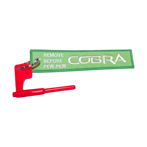 Cobra Tactical Solutions Fusible d'arme - Courroie de fusil - Bande de sécurité pour fusil - Drapeau de sécurité (Remove Before Pew Pew Rouge, Rouge) Cover