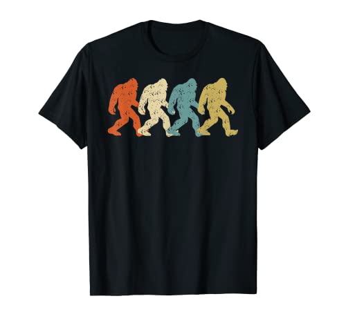 Bigfoot Silhouette Retro | Lindo regalo vintage Yeti Camiseta