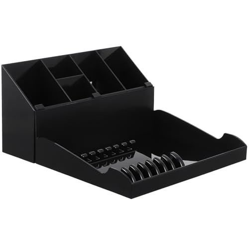 TOPBATHY Organisateur Outils de Coiffure pour Ciseaux Peignes et Pinces avec Plateau de Rangement pour Accessoires de Barbier