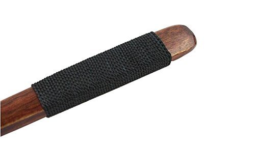 2Pcs Brown Length 7.5Inch Wood Coffee Tea Spoon Scoops Mixing Stirrers With Long Handle And Black Cable Tie Soup Spoons Natural Wood Rice Serving Tableware Flatware Set #TOP4