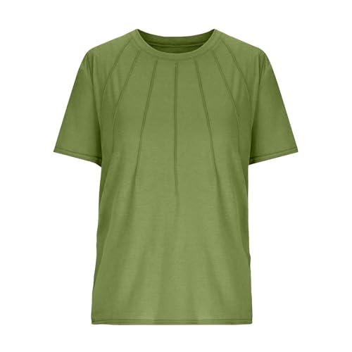 Girls Short Sleeve T Shirts Kids Summer Pleated Tops Casual Crewneck Tees Teens Soild Shirts Girls Summer Shirts2