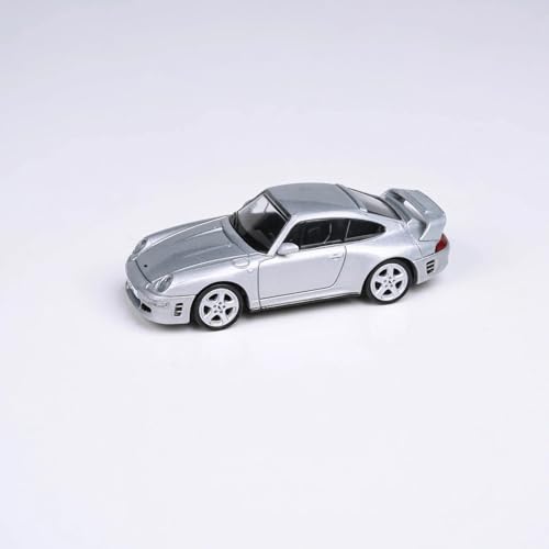 Modelo de Auto CTR2 Plata Metalizado 1/64 miniatura 1