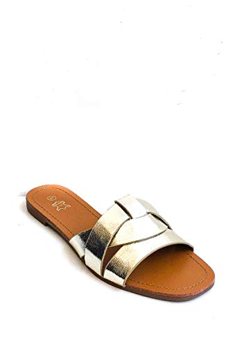 DCC Mule - Sandalias para mujer, color dorado, Dorado (dorado), 39 EU