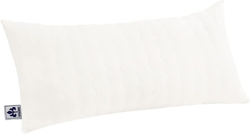 Irisette Merino Kopfkissen, Baumwolle, 40 x 80 cm, weiß, Öko-Tex zertifiziert, produziert nach deutschem Qualitätsstandard