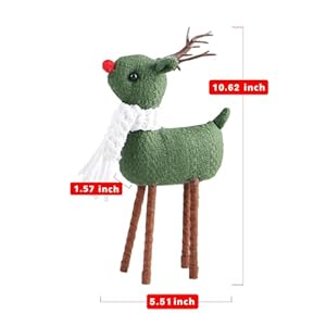4pcs Reindeer Christmas Decoration, Standing Christmas Elk Decor, Handmade Plush Swedish Santa Elk Figurines Christmas for Home Indoor 4pcs Reindeer Christmas Decoration Standing Christmas Elk Decor Handmade Plush Swedish Santa Elk Figurines Christmas for Home Indoor