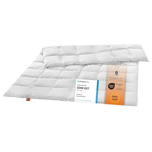 sleepling medium Daunendecke 135x200 cm, Bettdecke, Ganzjahres Decke, 90{b0b742a74ed9f8e16cf28998294d3f8fa444402becadbad5920aa5144910ad4e} Daunen 10{b0b742a74ed9f8e16cf28998294d3f8fa444402becadbad5920aa5144910ad4e} Federn, Daunenbettdecke 135 x 200 cm, Made in EU, Öko-Tex, Downpass, Nomite sleepling medium Daunendecke 135x200 cm, Bettdecke, Ganzjahres Decke, 90{b0b742a74ed9f8e16cf28998294d3f8fa444402becadbad5920aa5144910ad4e} Daunen 10{b0b742a74ed9f8e16cf28998294d3f8fa444402becadbad5920aa5144910ad4e} Federn, Daunenbettdecke 135 x 200 cm, Made in EU, Öko-Tex, Downpass, Nomite