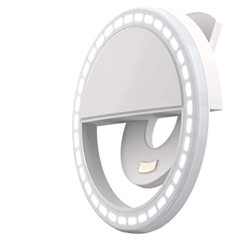 XJKLBYQ Selfie Ring Light LED Circle Light con Supporto per Telefono Regolabile per Laptop per Cellulare Photografia Bianca e Anello Selfie