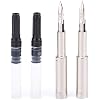 2PCS Jinhao 10 Fountain Pen Nib Section Set for Replacement, Iridium Stainless Extra Fine Nib with 5.5mm Diameter Ink Converter Set