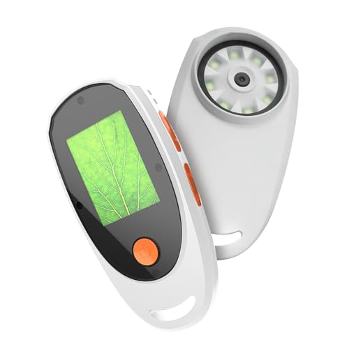 Handheld Digital Microscope for Kids, 500X Magnification Portable Digital Magnifying Glass with 2 in Color Screen & 8 LED Lights, Kids Microscope, Compatible with XP/7/8/10/11