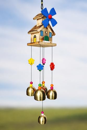 Image of Wind Chimes for Home Decor | Vastu Wind Chime for Positive Energy & Good Luck | Soothing Sound Hanging for Balcony, Entrance & Living Room | Premium Metal Bells | Housewarming Gift
