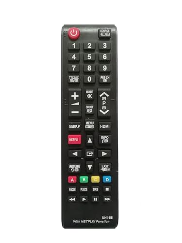 Image of LipiWorld UNI-56 4K Ultra HDTV LCD LED Smart TV Remote Control with Netflix Function Compatible for Samsung Tv Remote