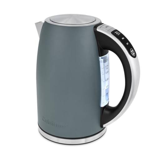 Cuisinart Bouilloire électrique SmartElite 1,7 L Denim | Température Réglable 50–100 °C | Écran Numérique | Ébullition Rapide 3 kW | Filtre...