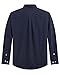 J.VER Oxford Cloth Button Down Shirts for Men Solid Regular Fit Long Sleeve Shirt with Pocket Navy Blue X-Large
