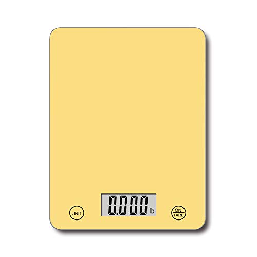 Kabalo 5kg Giallo Digitale LCD Cucina Elettronica Cottura Cottura Preparazione Alimentare Preparazione bilance UK