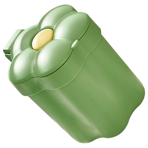Flower Shaped Trash Bin Desktop Small Plastic Easy Clean Office image 5