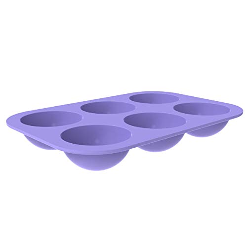 image for Koudehua Silicone Molds For Baking,Chocolate Mold,6 Holes Round Silico