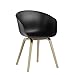 Produktbild HAY About a Chair AAC 22 Eco Armlehnstuhl, schwarz Sitzschale Polypropylen Gestell Eiche lackiert (wasserbasiert) mit Kunststoffgleitern