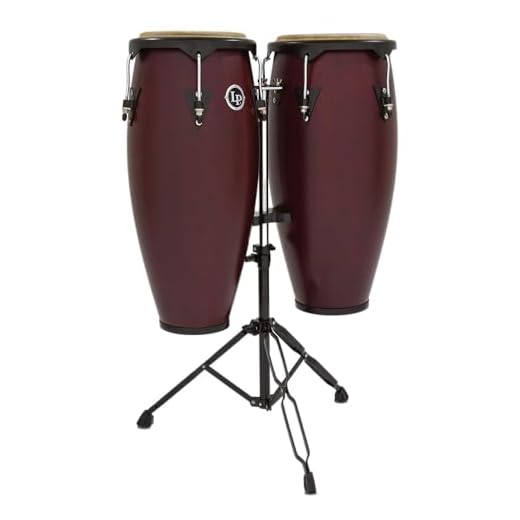 Latin Percussion LP City Wood Congas 10" & 11" Set - Dark Satin Finish