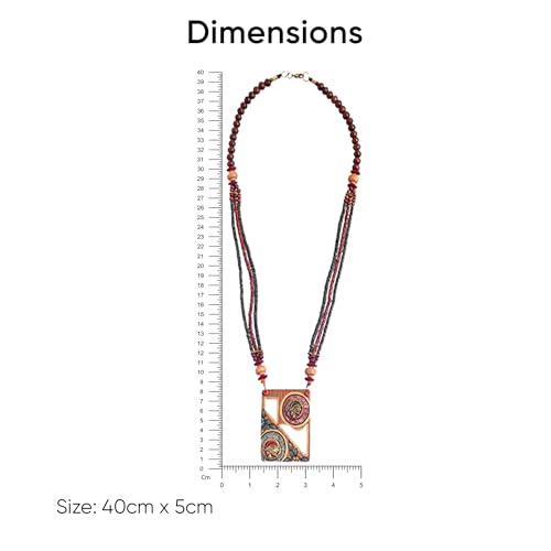 Image of AAKRITI ART CREATIONS Handcrafted Tribal Dhokra Necklace Collection | Royal, Pharaoh & Butterfly-Inspired Artisan Brass Statement Jewelry | Ethnic, Elegant & Artistic Necklaces for Women