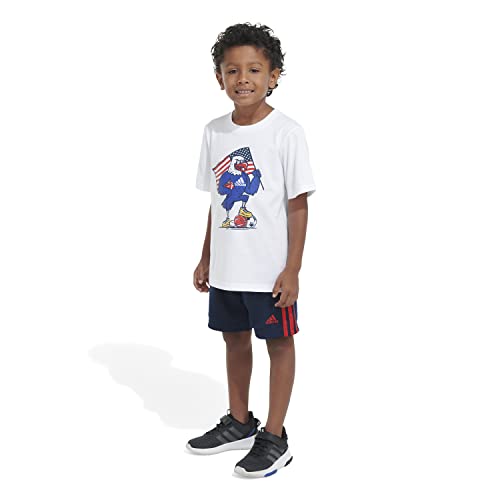 Image of adidas Baby Boy's Tee and Shorts Set (Infant)