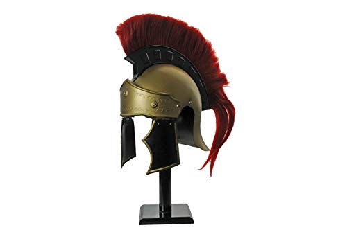 SZCO Supplies Crest Roman Centurion Helmet, red/ bronze, one size (910978)