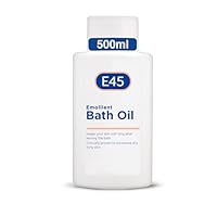E45 Bath Oil 500 ml – Badeöl Weichmacher, um trockene Haut mit Feuchtigkeit zu versorgen – Seifenfrei und parfümfrei Weichmachendes Bade- und Duschöl Duschgel - Dermatologisch getestet