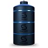 SHAKESPHERE Stackable Snack Containers - Leak-Resistant Travel Snack Container for Supplements, Protein, Nuts - 3 Twist-Lock Cups - Portable Food Storage for Gym, Office, Lunch, School - Cyan Blue