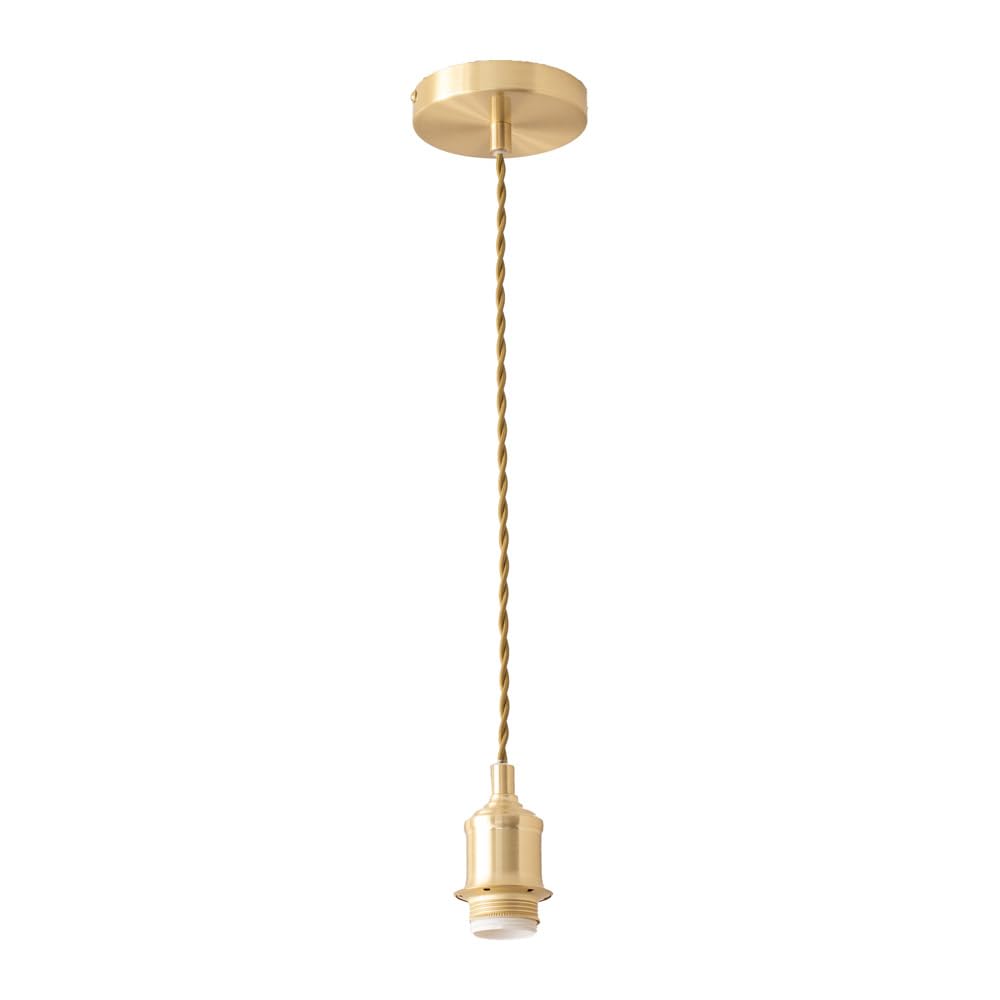 ValueLights | Shaw Brushed Gold Adjustable Single Pendant Ceiling Light | Ceiling Lights, Home Décor & Improvement Essential